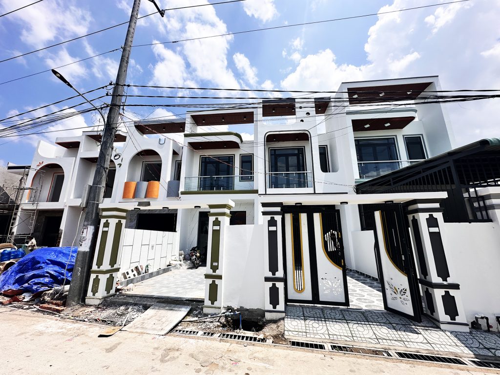 bất động sản vùng ven - dãy nhà phố Cầu Tràm